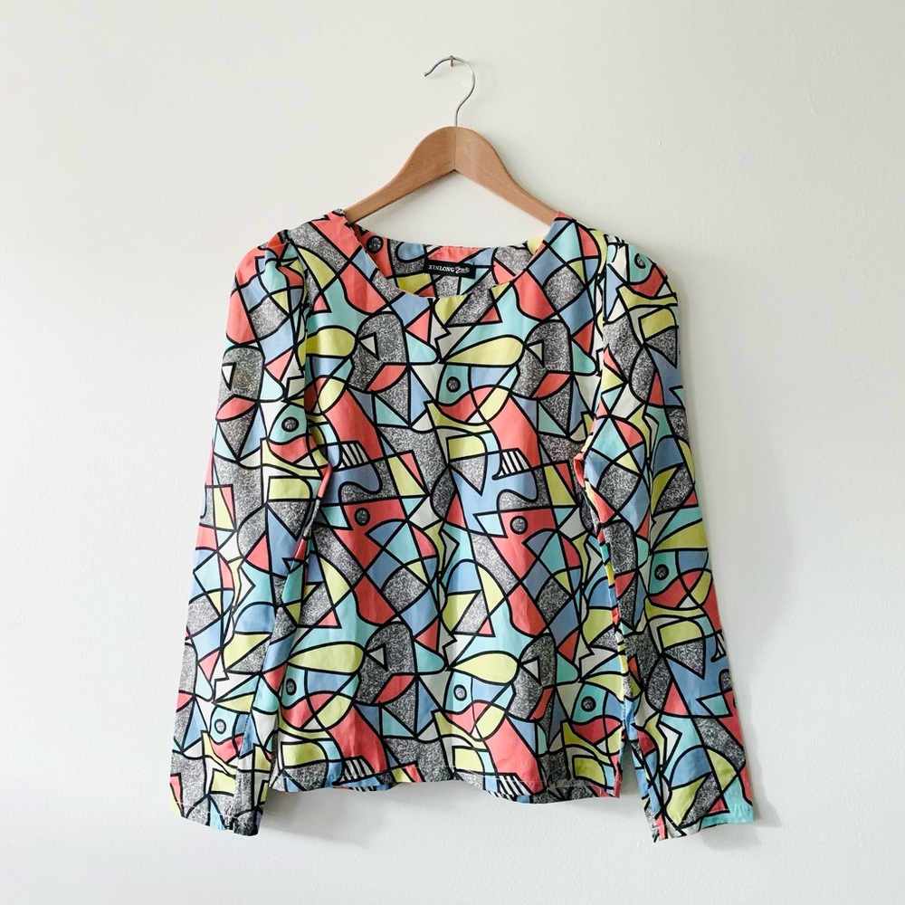 NEW Abstract Blouse Shirt